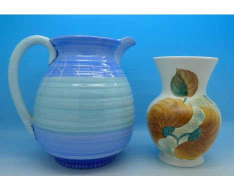 A Shelley jug and a Radford vase