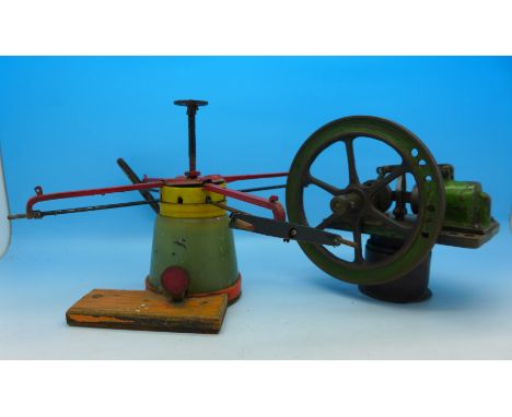 A wool winder and a lathe or engine part (2)