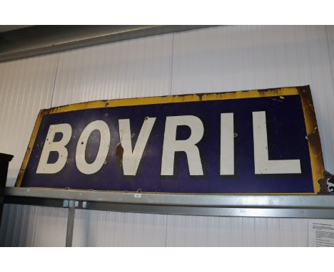 An enamel Bovril advertising sign, approx. 78 x 28" 
