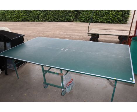 A table tennis table 