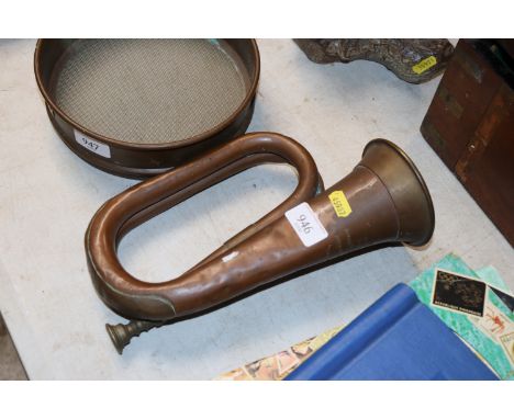 A Hawkes &amp; Sons, Piccadilly Circus, London, 1915 copper and brass bugle