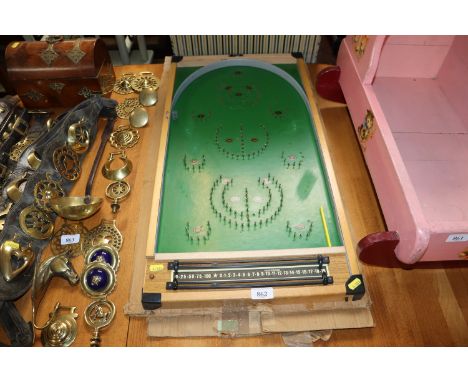 A bagatelle board