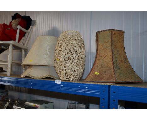 Four lamp shades