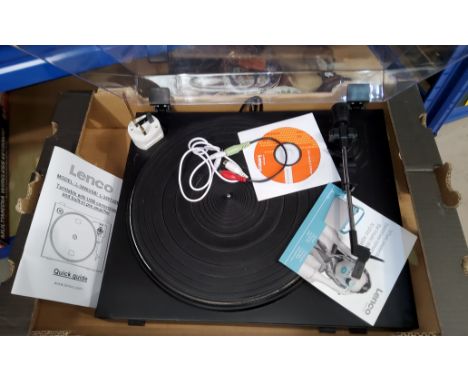 A Lenco Model L-3866USB record player. 