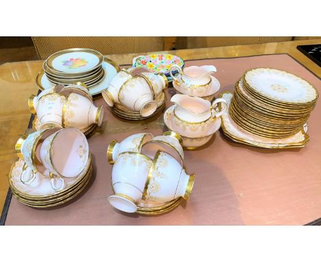 A Tuscan bone china tea service 