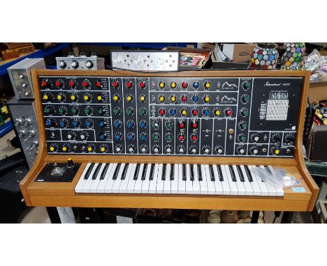 An ETI International 460 keyboard synthesiser (sold as a collector's item - not PAT tested) with customised modulator and fil