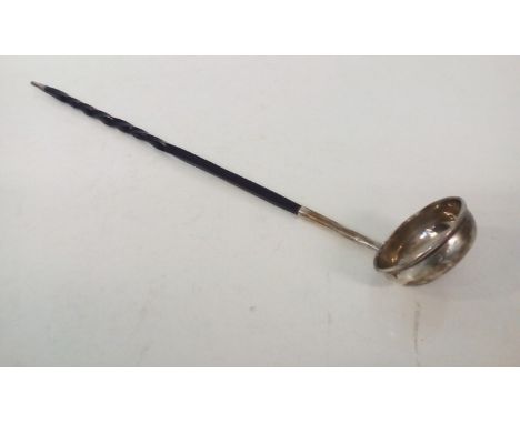 Georgian toddy ladle baleen twisted handle. length- 38cm  