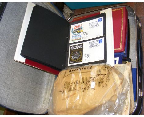 A suitcase containing various First Day Covers and collectable stamps 