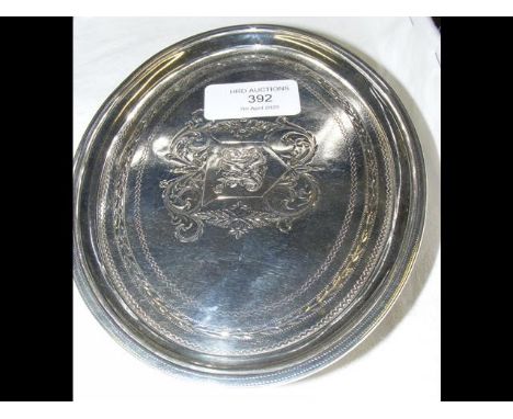 A George III silver teapot stand - London 1802 