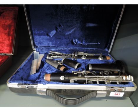 A Boosey and Hawkes 'regent' clarinet and case, numbered 176124