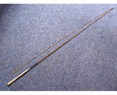 A Bone Handled willow Ladies Carriage Whip, the pommel and handle carved with holly style nodules finished with a silver coll