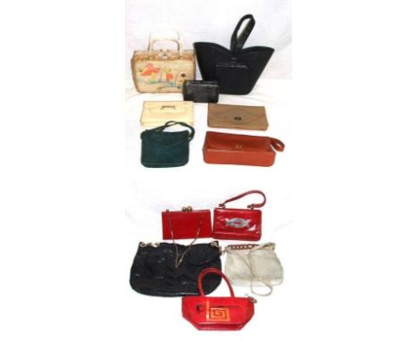 Ladies Vintage & Other Handbags incl. Ackery London, Charles David, Dofan Paris, Olga Berg, Chinchinella, Tropic etc. (11) 