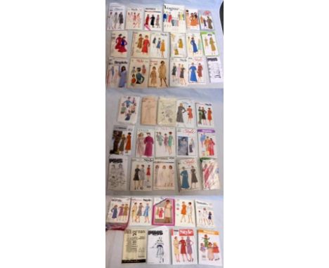 Vintage Sewing Patterns from 50s, 60s, 70s & 80s incl. Style, Simplicity, Vogue, Burda, Butterick etc. (40) 