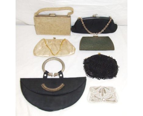 Ladies Vintage Evening Bags & Purses incl. CFR Made In England, Hertford Creation, Art Deco etc. (7) 