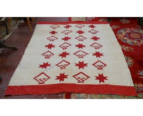 5 vintage hand sewn quilt covers 