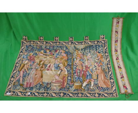 Tapestry together with bell pull tapestry 