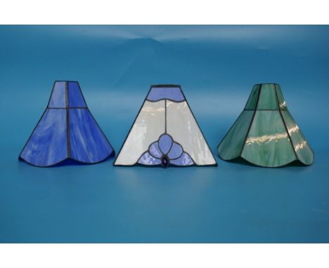 3 Tiffany style light shades 