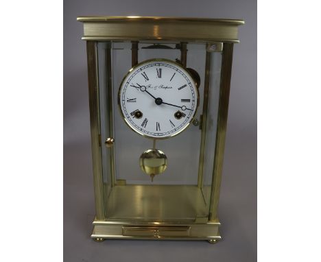 Fox &amp; Simpson mantel clock - movement marked Franzs Hermle- Approx height: 28cm