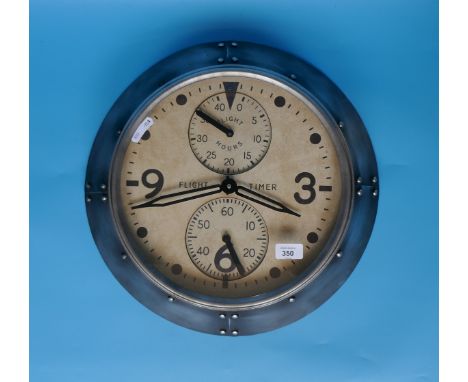 Aviation style wall clock 