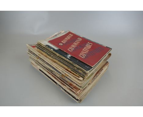 Collection of vintage military magazines 