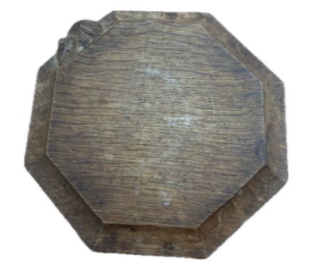 Robert Thompson (Mouseman) chopping board 19.5 cm x 19.5 cm 