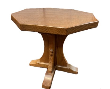 Robert Thompson (Mouseman) octagonal coffee table 