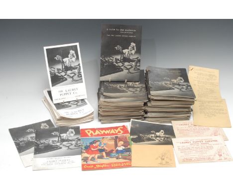 Puppetry, TV Interest, Joy Laurey and The Laurey Puppet Company – a collection of promotional paper ephemera and literature r