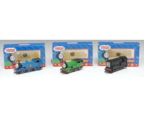 Hornby OO Gauge Thomas &amp; Friends, R350 "Percy" 0-4-0T locomotive, boxed; R9050 "Devious Diesel" 0-6-0 shunter, boxed and 