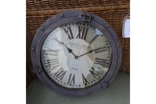 A Dupont And Allardet Porthole Clock A Dupont And Allardet Porthole Clock