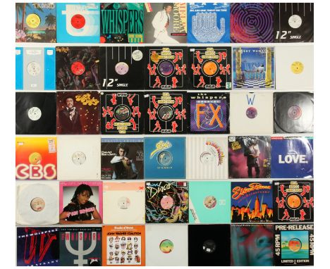 A collection of Funk/Soul/Disco LPs and 12" to include artists; The Whispers, Melba Moore, Bobby Womack, Jessica William, Bon
