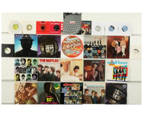 A collection of 1960's Pop Rock LPs and 7" Singles. Includes artists: The Kinks, Small Faces, The Monkees, Mitch Ryder And Th