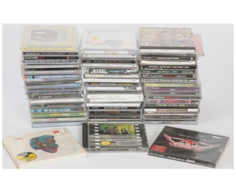 A collection of Rock CDs to include artists; Queen, Dire Straits, The Rolling Stones, Roxy Music, Pink Floyd, Aerosmith, Rain