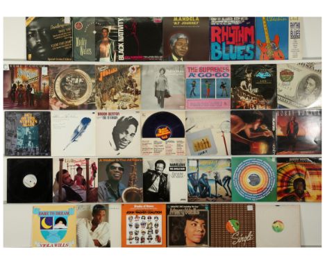 A collection of Blues And Soul LPs And 12" Singles. Includes artists: Salena Jones, The Supremes, The Crusaders, Ohio Players