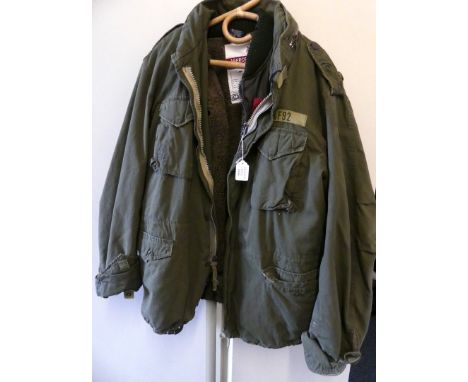 A United States of America military great coat, 20th Century
Coat with United States of America buttons Abercrombie & Fitch a