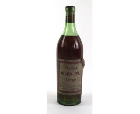 1 Bottles Otard Vintage Cognac 1917 (intact label)                                                                           