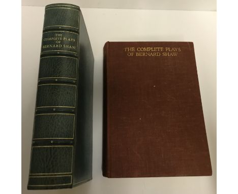 One volume "The Complete Plays of Bernard Shaw", first edition, published 1931 by Constable & Co. Ltd London, tooled and gild