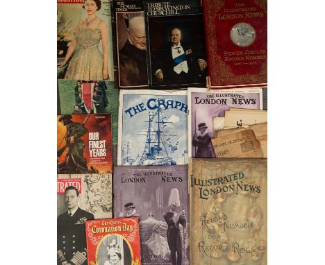 Ephemera to include Royalty, Coronation and Royal Funeral editions of The Illustrated London News; several partial late 19th 