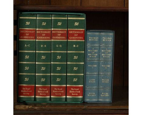 Folio Society: Natural History to include Bewick (Thomas) A History of British Birds, 2010, two volumes, quarter blue morocco
