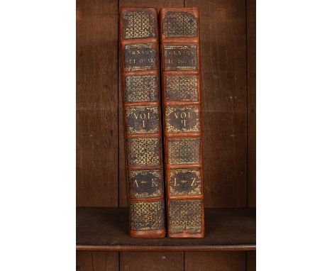 Johnson (Samuel) A Dictionary of the English Language, London: W. Strahan, et al., 1773, two volumes, large folio, contempora