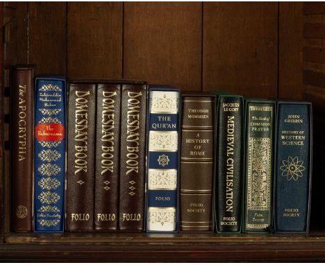 Folio Society: Morocco Bound Volumes, to include Mommsen (Theodor) A History of Rome, 2006; The Domesday Book, 2003, three vo
