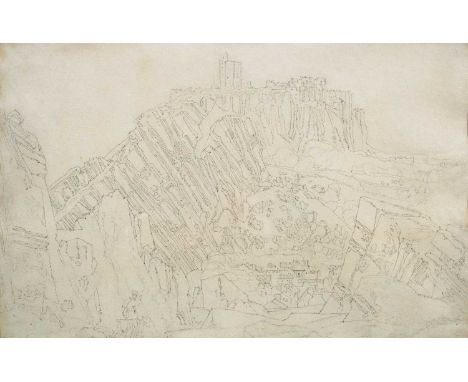 John Sell Cotman (1782-1842)View of Domfront, Looking to the South Eastpencil26cm x 40cm  Private Collection, UK.  The presen