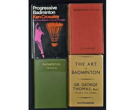 Badminton Book Selection to include 1911 'Badminton' by S.M. Massey - Hope Latham's copy, she played for Ireland in 1903 unde