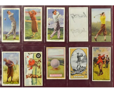 Collection of 10x various pre-war golfing cigarette cards to incl 5x Ogdens 'A. B.C Sport', 3x 'Champions of 1936' and  "The 