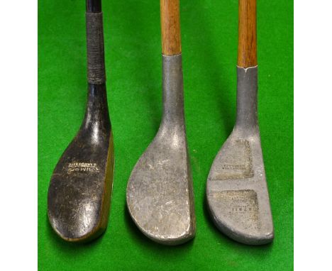 3x various mallet head putters to incl  2x Mills Alloy putters a RNB model and Braid Mills ( one with cracked hosel)  and a R
