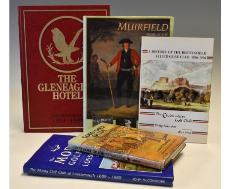Scottish Golf Club Histories and Others (5) to incl -"A History of The Bruntsfield Allied Golf Club 1856-1996" 1st ltd ed  no