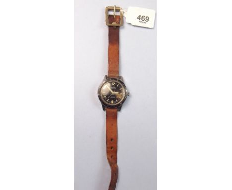 A 1960's Ingersol divers style watch with 17 jewel lever escapement