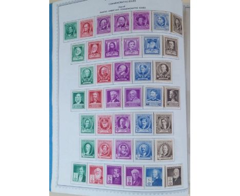 A massive part-filled Minkus 'Master Global Stamp Album' containing USA (1938 - 68 almost complete) and A to B Countries of B