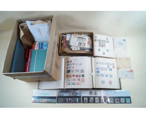 A large box of world stamp accumulation, mint and used, QV - QEII period including censor and other covers, stockbook of vary