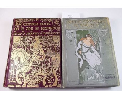 Shakespeare's Heroines by Anna Jameson, published by Ernest Nister, together with A Wonder Book of Old Romance by Harvey Dart