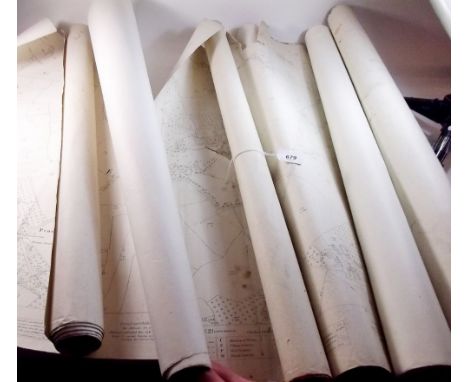 Five OS large scale local maps around Lowbands, Corse, Redmarley and Bromsberrow 1923 - unframed